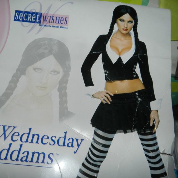 Addams Family Women's Wednesday Addams Costume💥🆕SHIPS FAST😮‍💨⚡🚚 - Picture 3 of 16